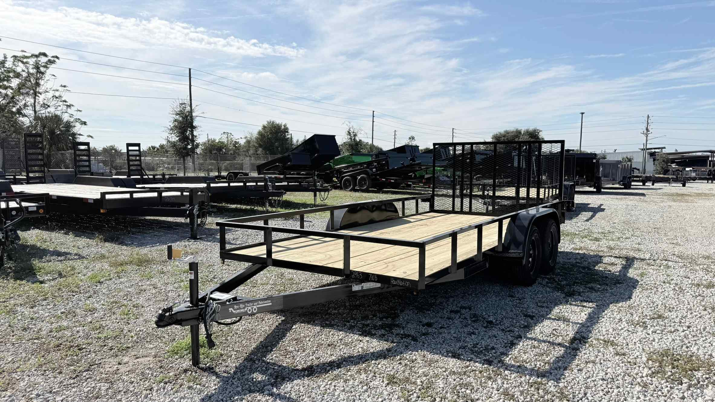 New 7×16 BYE RITE TRAILER Utility Trailer