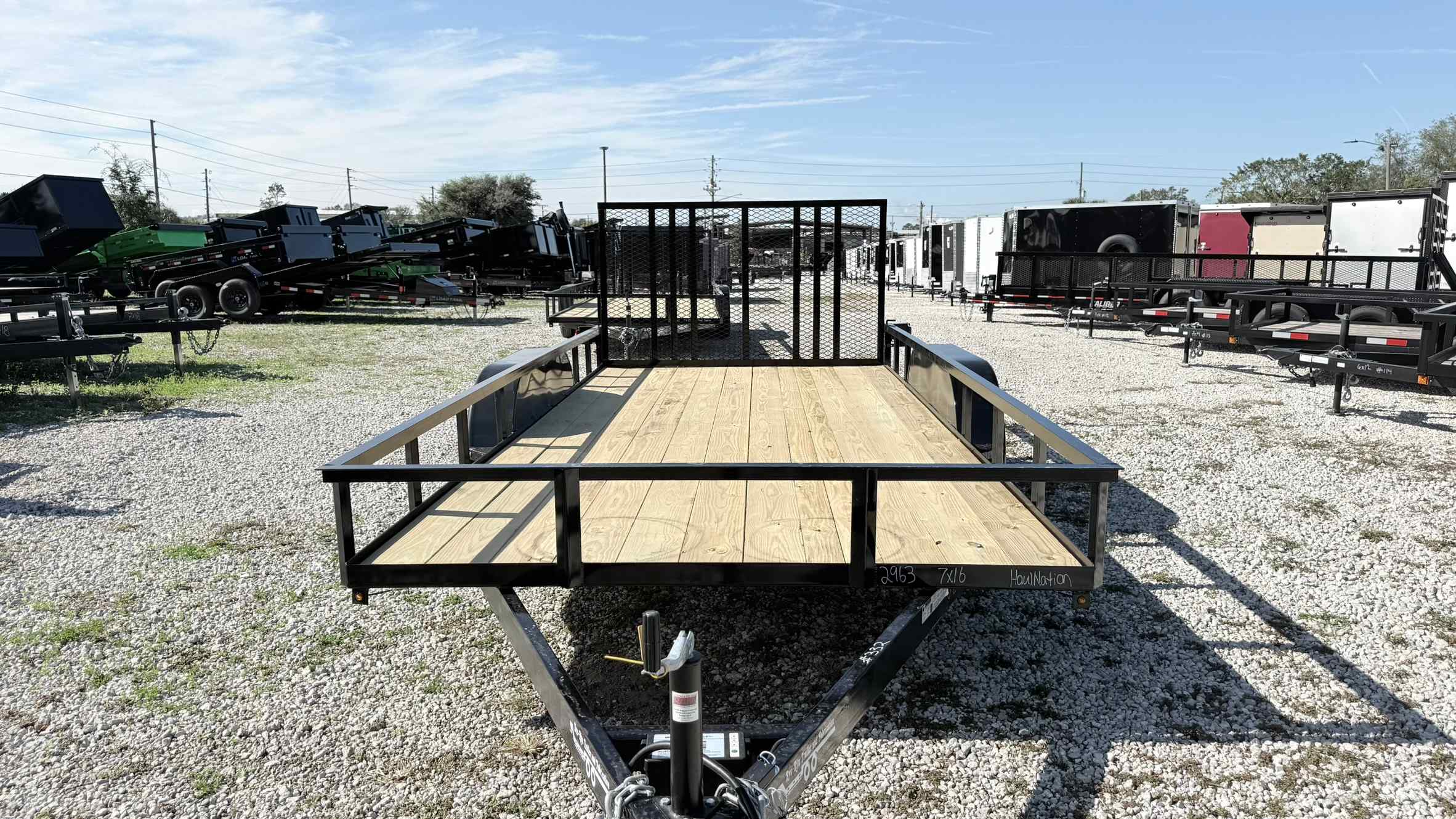 New 7×16 BYE RITE TRAILER Utility Trailer