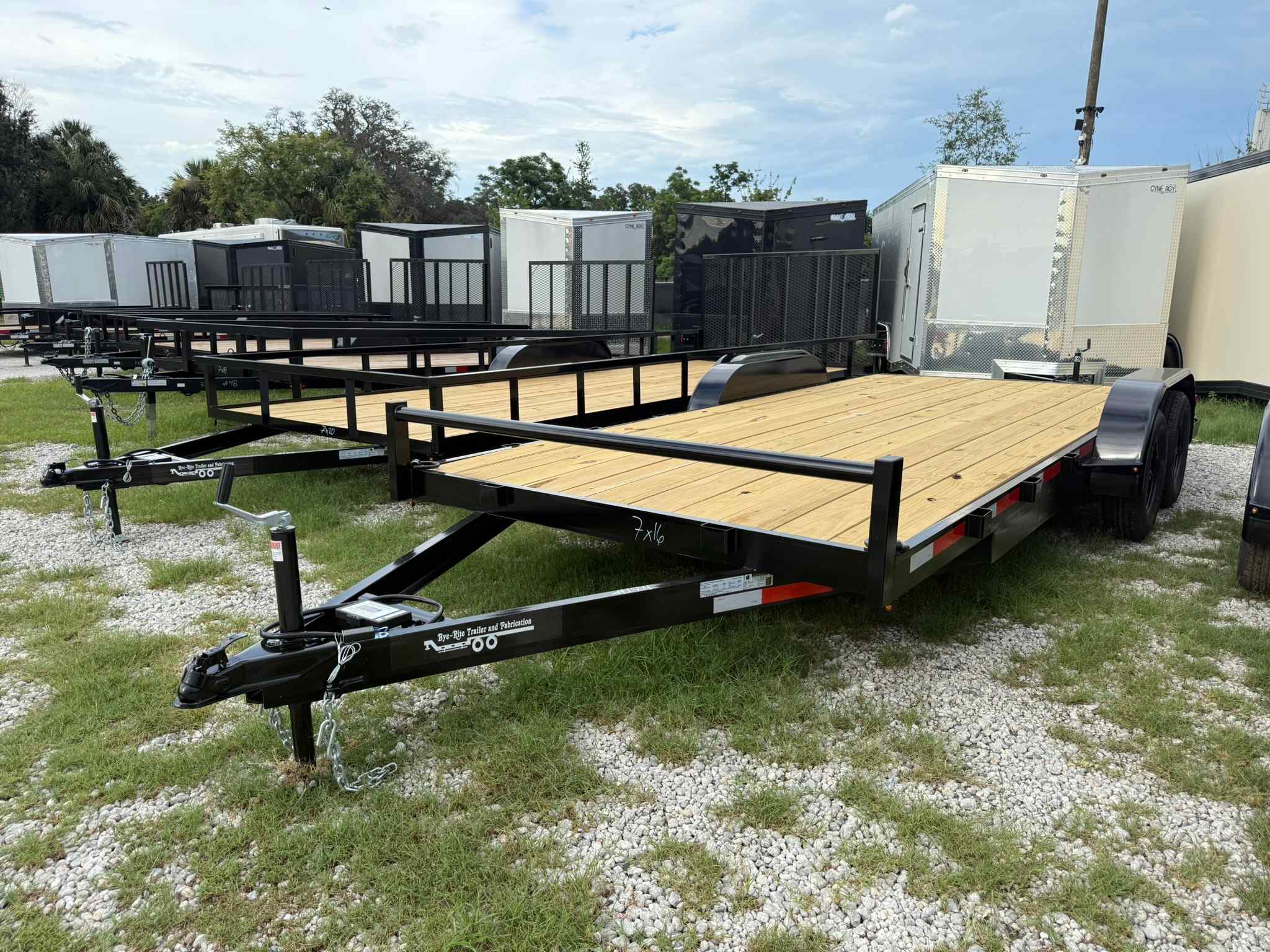 New 7×18 BYE RITE TRAILER Car Trailer