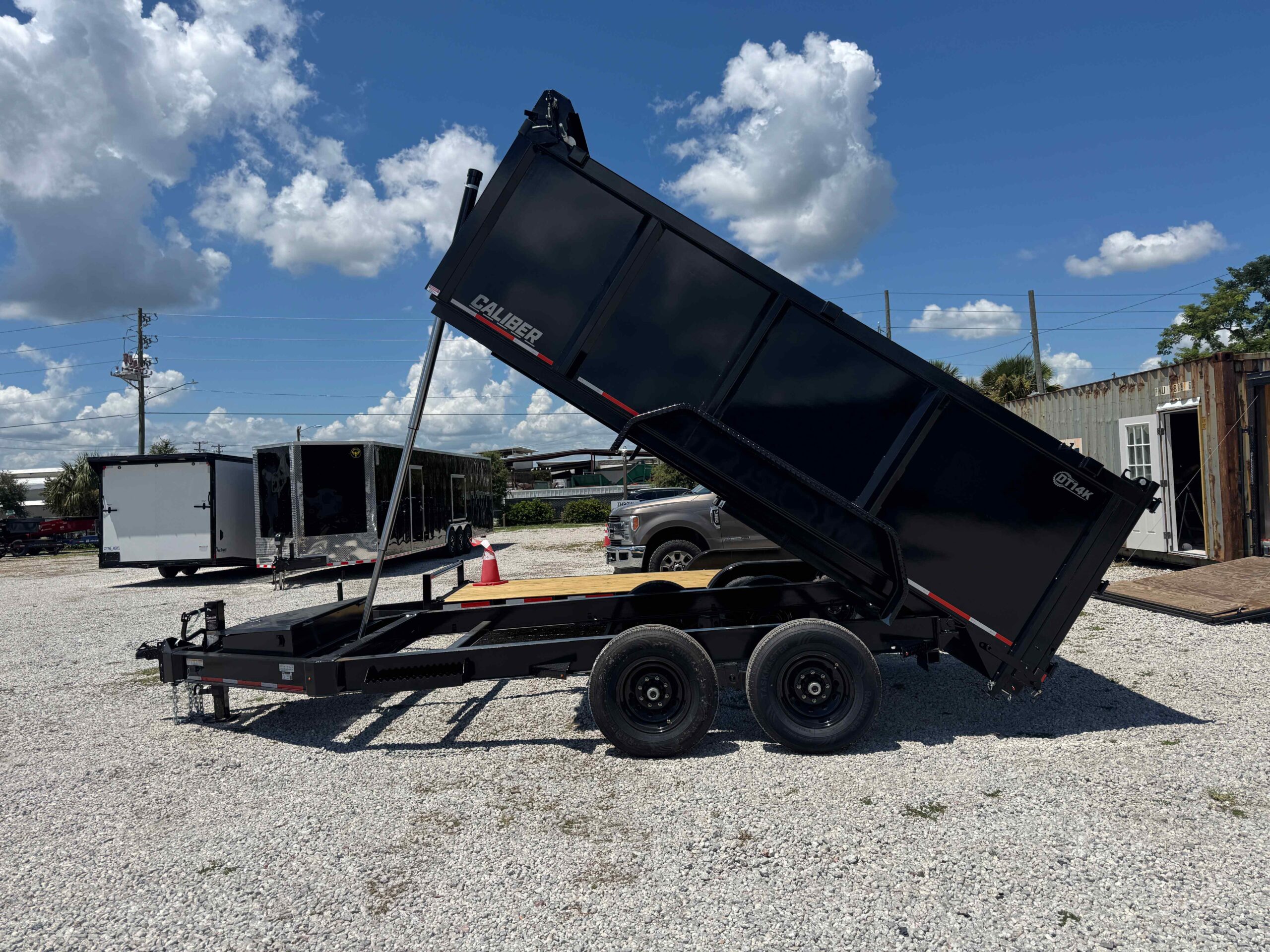 New 7×14 CALIBER Dump Trailer