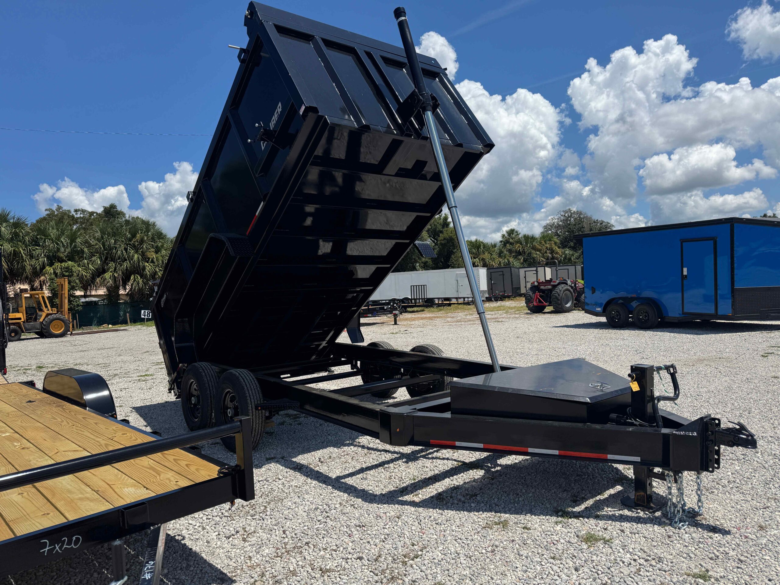 New 7×14 CALIBER Dump Trailer