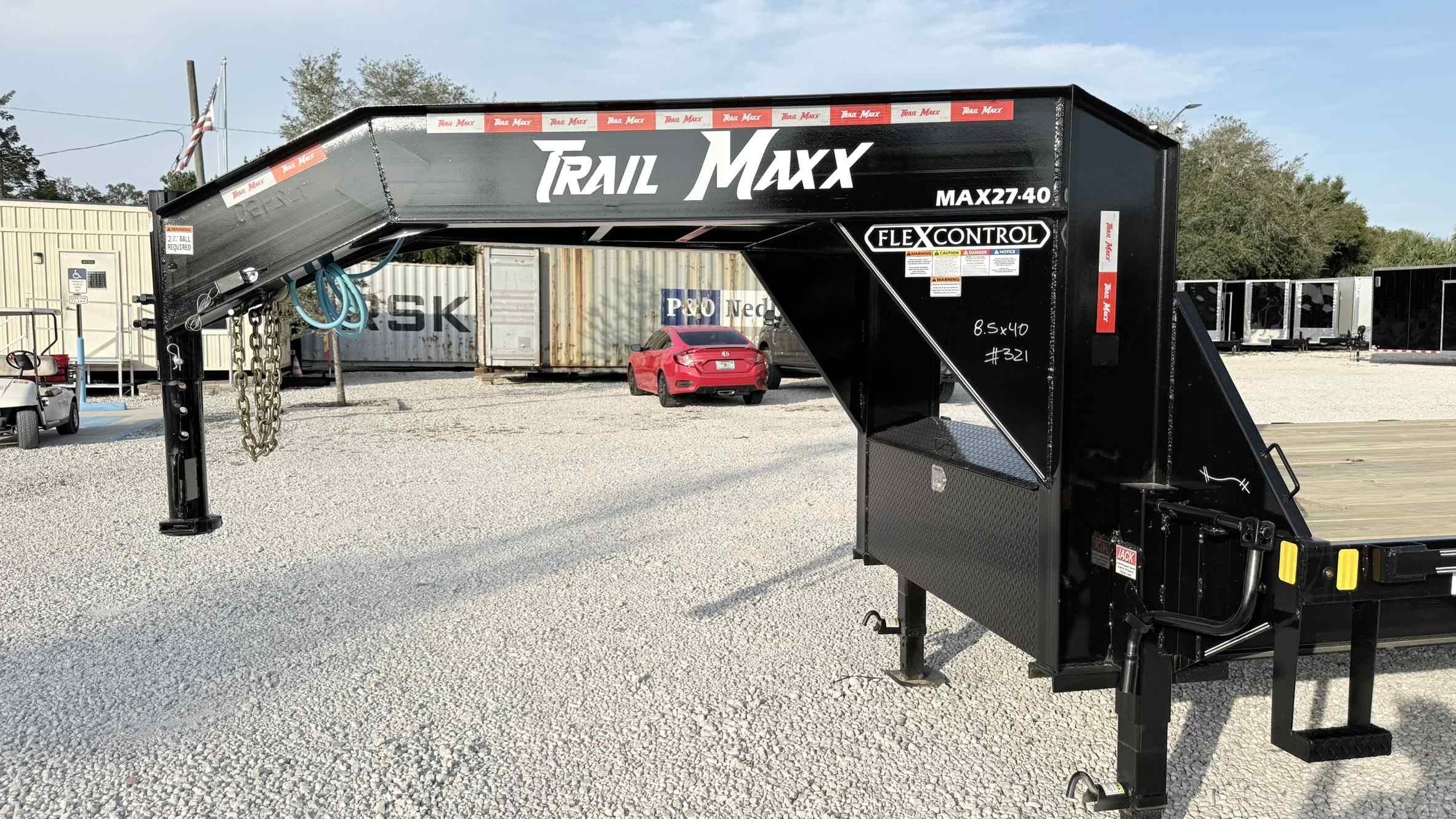 New 8.5×40 TRAILMAXX Flatbed Trailer